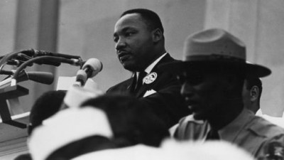 Martin Luther King Jr. addressing the audience at the March on Washington (Wikimedia Commons)