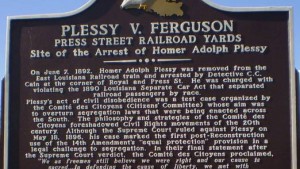 Plessy v. Ferguson historic marker