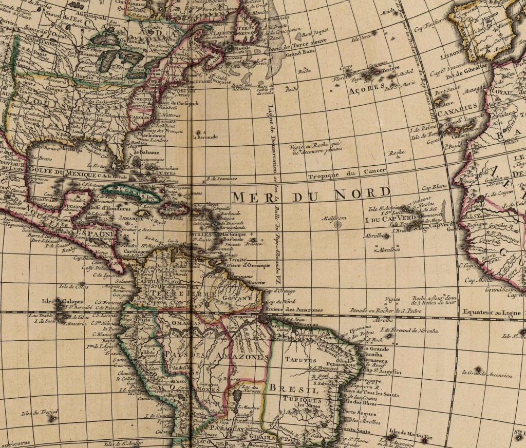 The Americas circa 1750