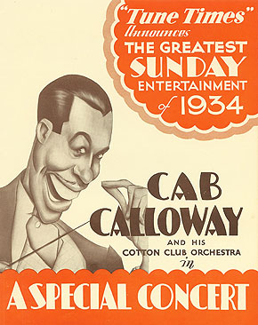 Poster for Cab Calloway and his Cotton Club Orchestra