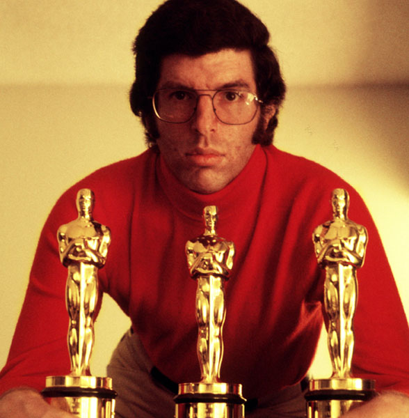 Marvin Hamlisch with his three Oscars, circa 1974.