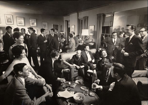 George Plimpton Party Scene