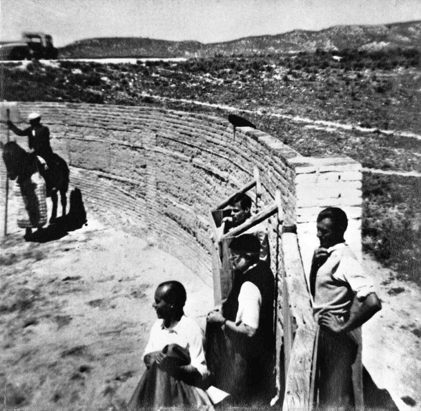 George Plimpton (center and top) and Ernest Hemingway (center) at bullfight, as seen in “American Masters: Plimpton! Starring George Plimpton as Himself.” Photo courtesy of the Plimpton Estate