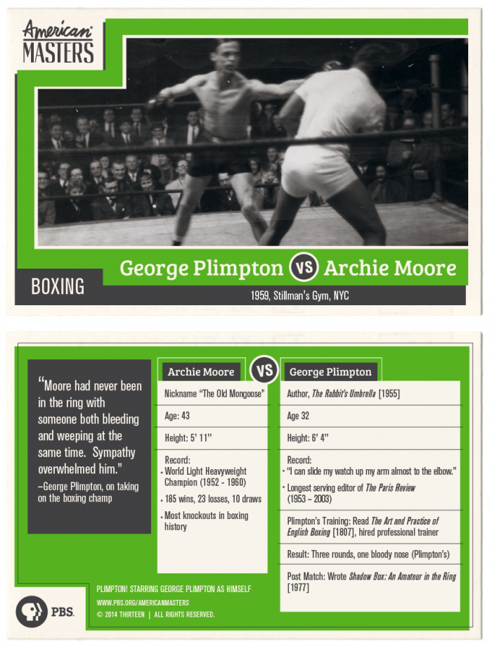  George Plimpton Trading Cards