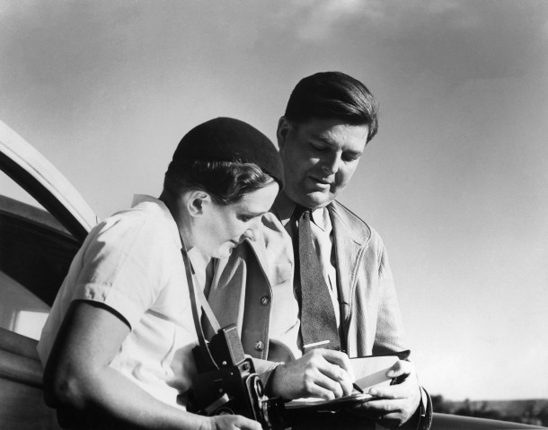 Dorothea Lange and her second husband, writer/social scientist Paul Schuster Taylor. Photo ©1939, 2014, Imogen Cunningham Trust