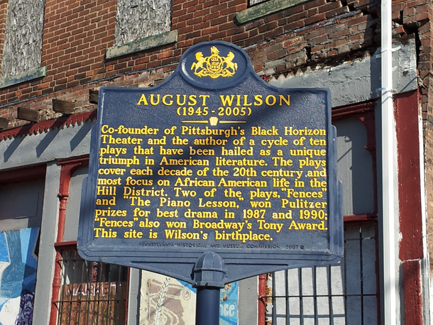 August Wilson's childhood home at 1727 Bedford Ave., Pittsburgh. It is on the National Register of Historic Places. Photo: WQED Pittsburgh.