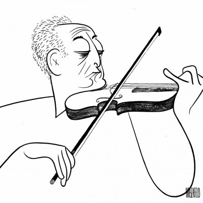 Heifetz by Al Hirschfeld