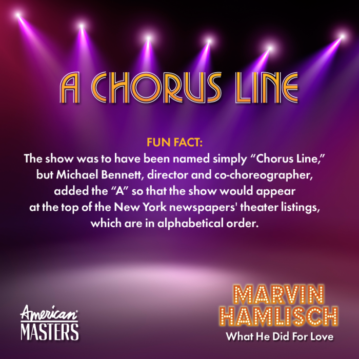 Marvin Hamlisch Infographics: Shows, Songs and Films