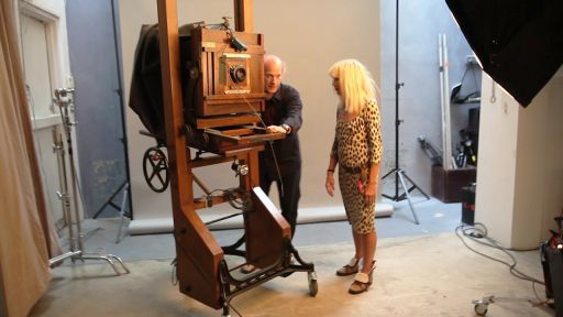 Timothy Greenfield-Sanders and Betsey Johnson on The Women's List Shoot