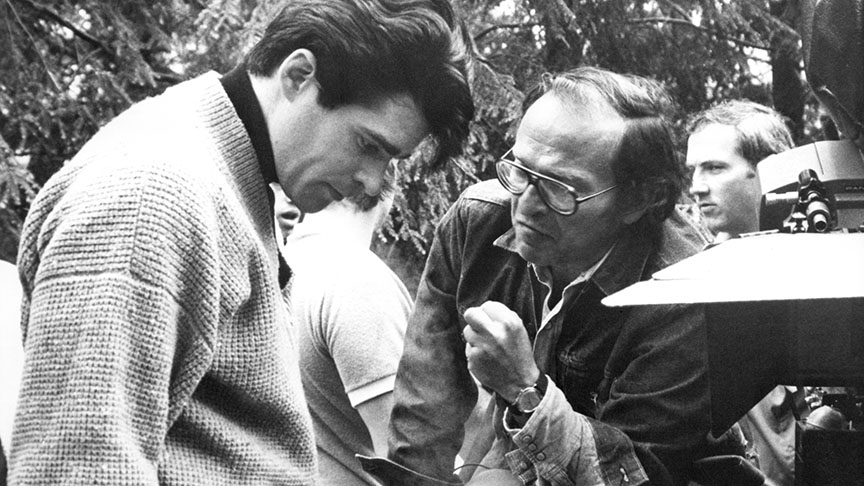 Prince of the City (1981) Directed by Sidney Lumet Shown on the set from left: Treat Williams, Sidney Lumet