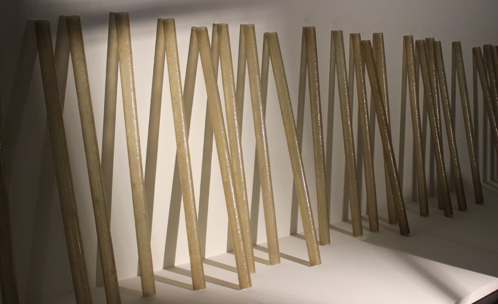 "Accretion" (1968) by Eva Hesse. Installation at the Hamburger Kunsthalle 2013. Credit: MD Begleiter