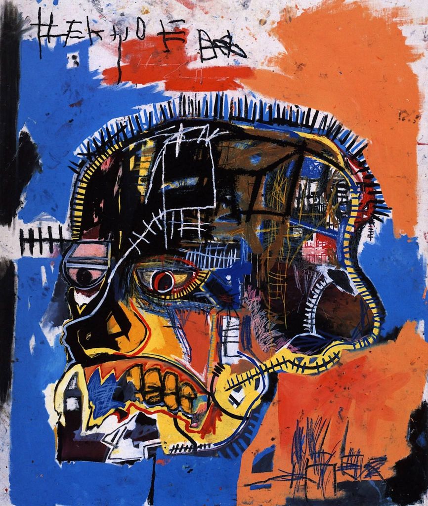 "Untitled (Skull)" (1981) by Jean-Michel Basquiat. Works © Estate of Jean-Michel Basquiat used with permission of Artestar, NYC