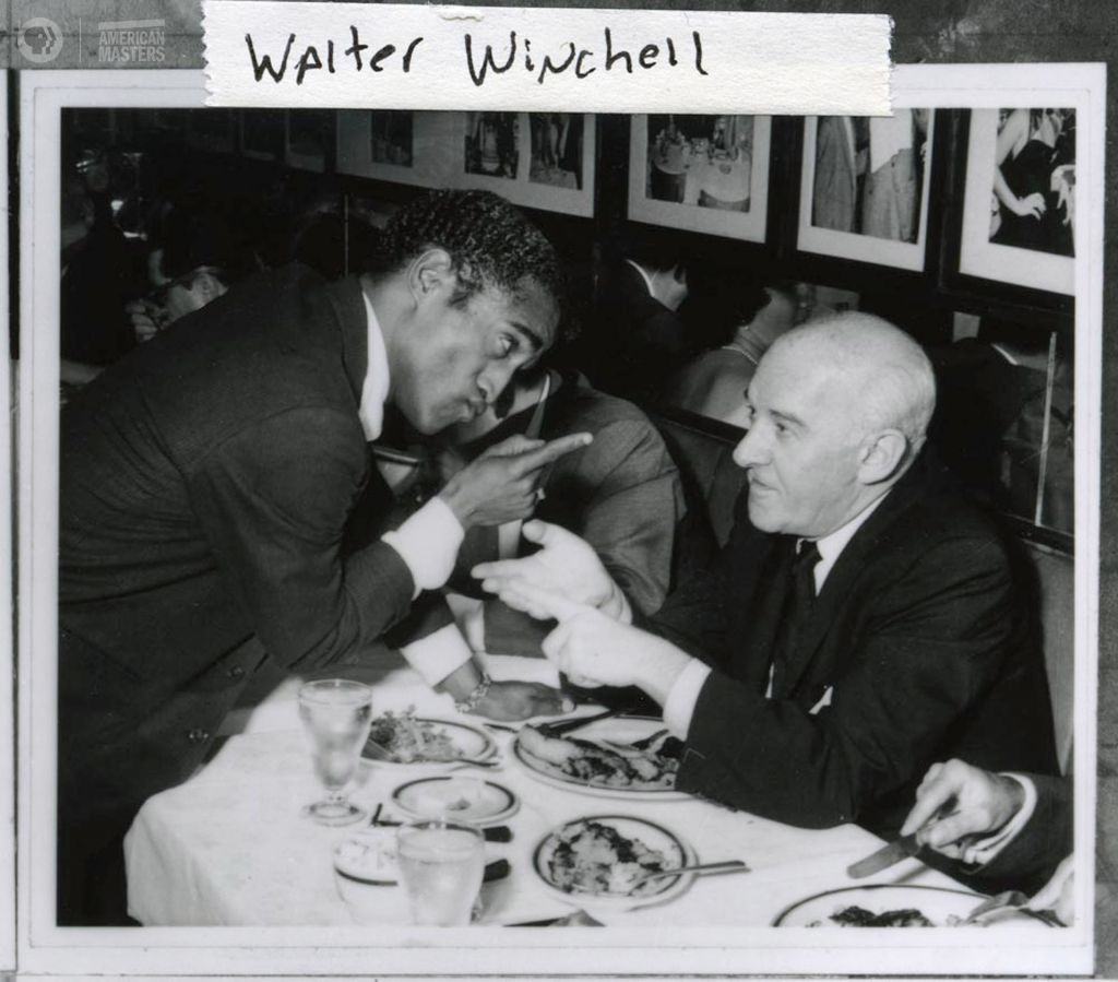 Sammy Davis, Jr. and Walter Winchell