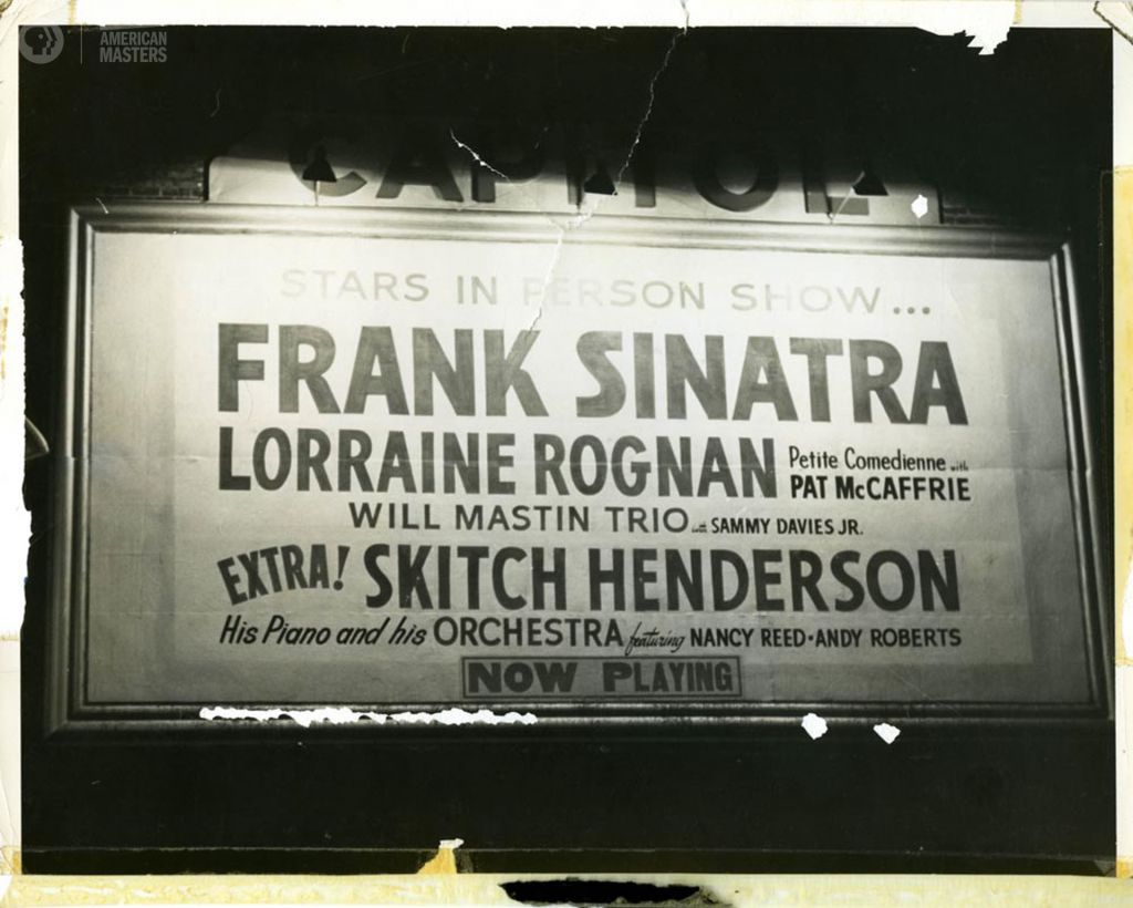 Marquee with The Will Mastin Trio and Frank Sinatra