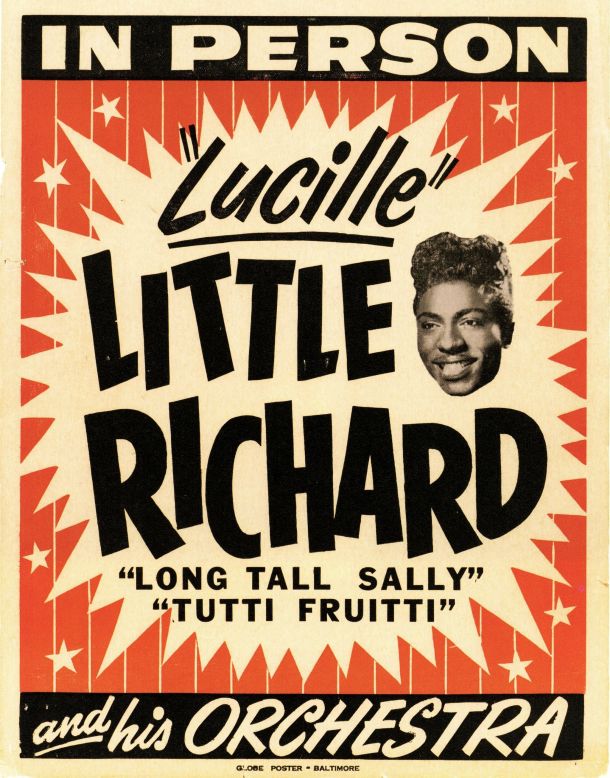 Little Richard and his Orchestra. Original vintage band poster