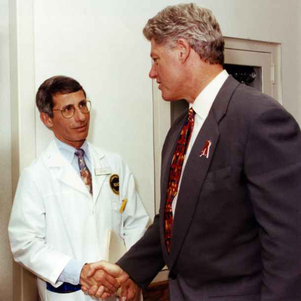 Dr. Anthony Fauci with Bill Clinton.