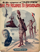 Sheet music cover for "Give My Regards to Broadway"