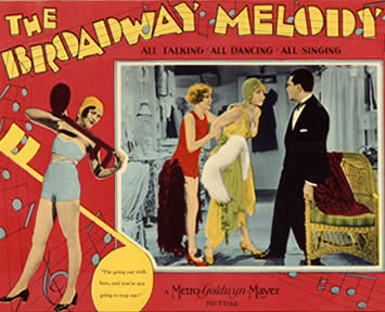 Poster for the 1929 film THE BROADWAY MELODY. 