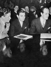 Rudy Vallee, Irving Berlin, and George Gershwin