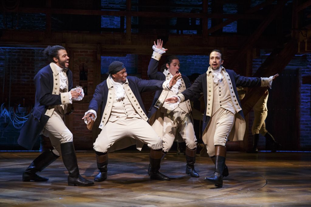 Hamilton, on Broadway. Photo: Joan Marcus