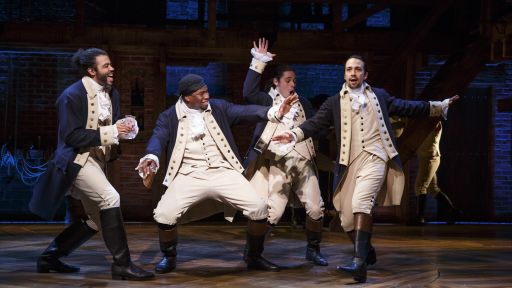 Hamilton, on Broadway. Photo: Joan Marcus