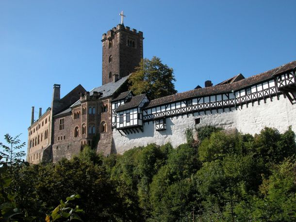 The Wartburg Castle in Thuringia, Germany, dates to 1067.