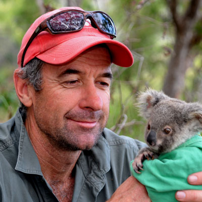 Dr. Bill Ellis with Koala