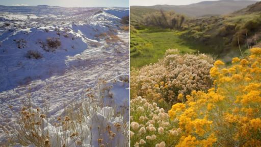 Time Lapse of Winter to Spring