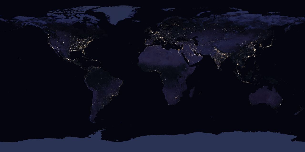 Image of Earth at night