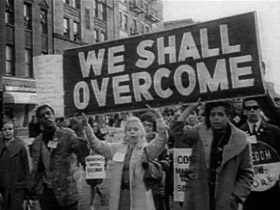 We Shall Overcome banner