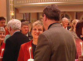 Kathy and Jack Berkemeyer renewing their vows at the Mass for Lovers