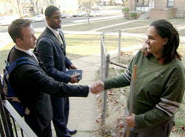 Young Mormon missionaries