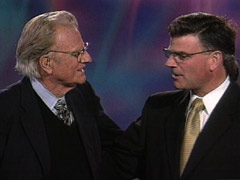 Billy Graham with son Franklin