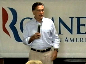 Mormon Republican candidate Mitt Romney