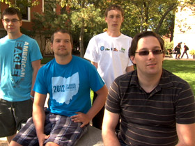 Brian Crisan and other members of University of Akron’s Secular Student Alliance