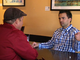 Rajeev Shaw meets with one of Colorado Springs’ best known liberals