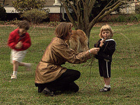 Leslie and children