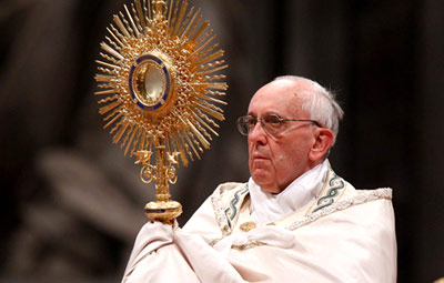 Pope Francis worldwide Eucharist