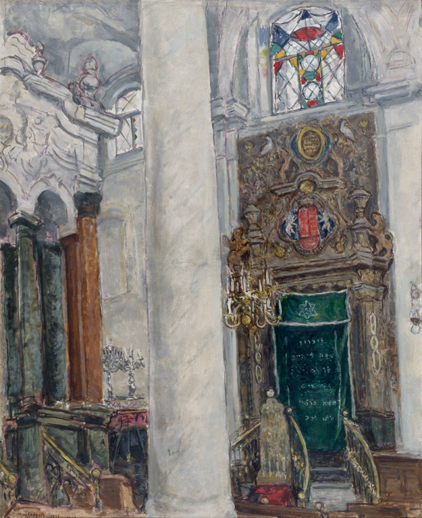 Marc Chagall, The Vilna Synagogue, 1935, oil on canvas