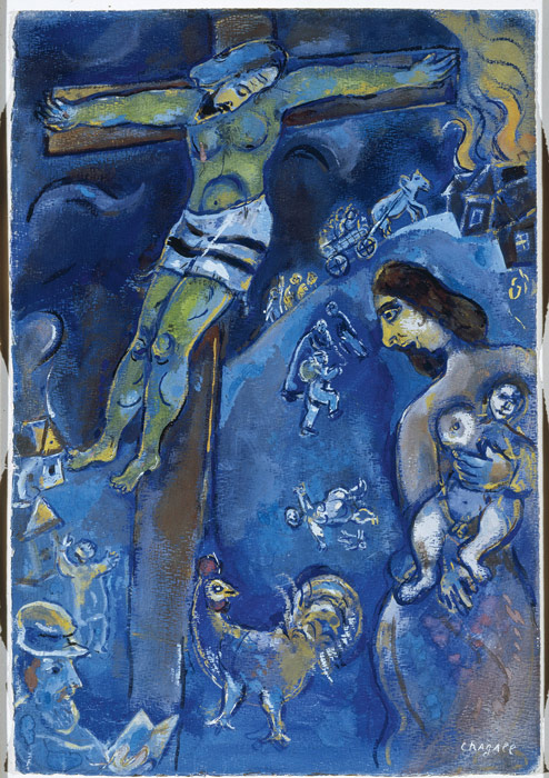 Marc Chagall, Persecution, c. 1941, pastel, gouache and watercolor on paper
