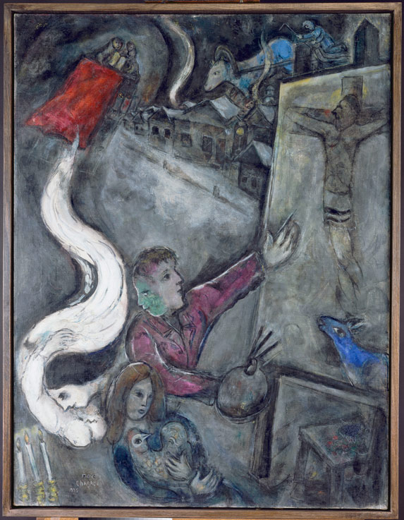 Marc Chagall, The Soul of the City, 1945, oil on canvas