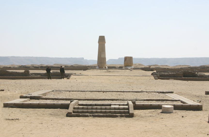 Remains of a temple at Tel Al-Amarna