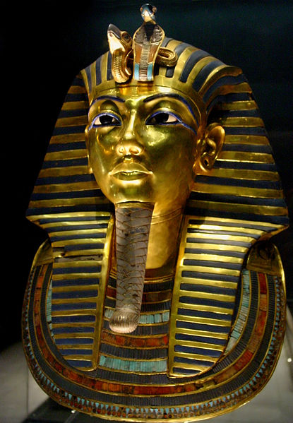 Tuthankamen's famous burial mask, on display in the Egyptian Museum in Cairo. Credit: Bjørn Christian Tørrissen