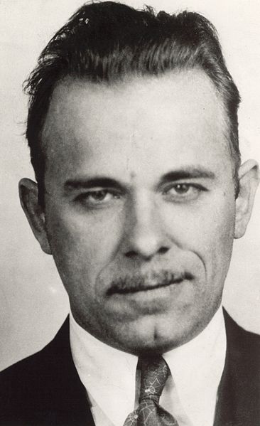 Mug shot of John Dillinger, 1934 or earlier, FBI