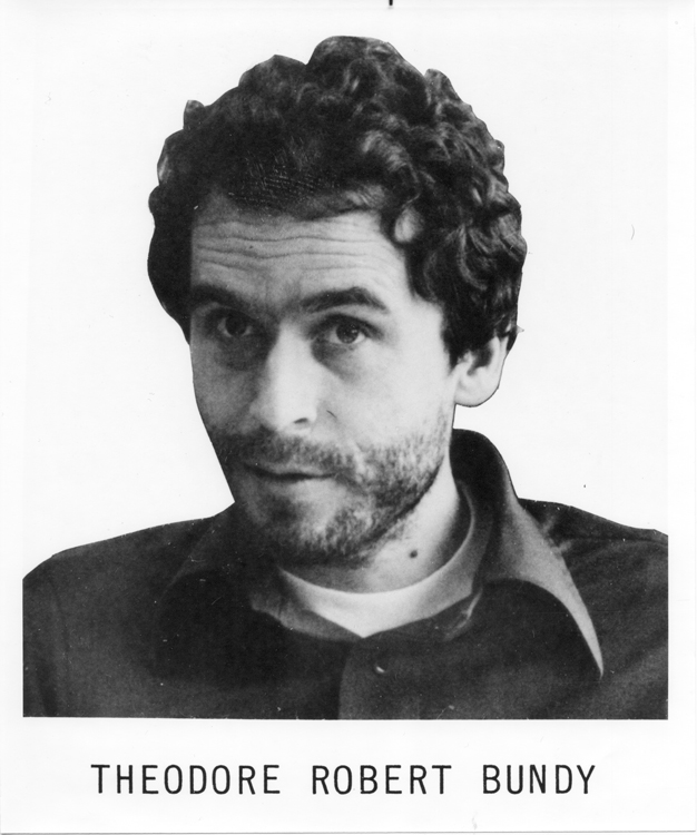 Ted Bundy's FBI photo when he was placed on the Ten Most Wanted Fugitives list, 1978. Date: 1975-1978 (Public domain)