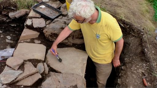 Archaeological dig at Titangel