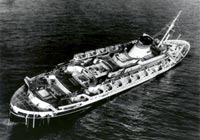 Hours after the Stockholm struck, the Andrea Doria sinks into the Atlantic.