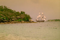 The arrival of the Lady Juliana at Sydney Cove.