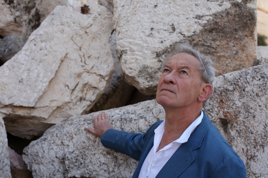 Simon Schama at Temple Mount, Jerusalem