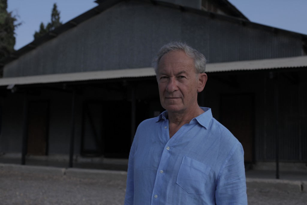 Simon Scahama at Atlit detention camp, Israel